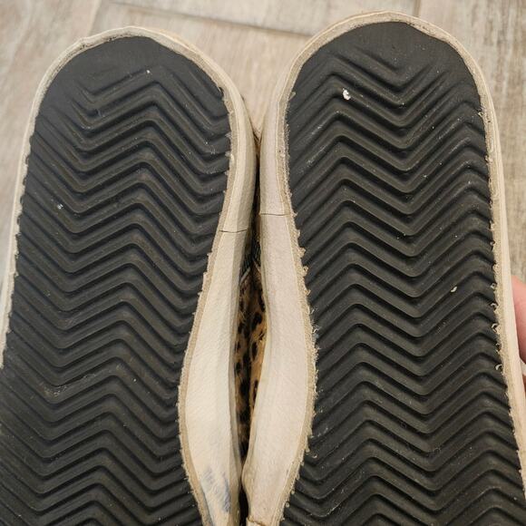 Golden Goose Slide High Top Sneakers Womens Size 37 US 6.5 Leopard Calf Hair - Picture 15 of 16